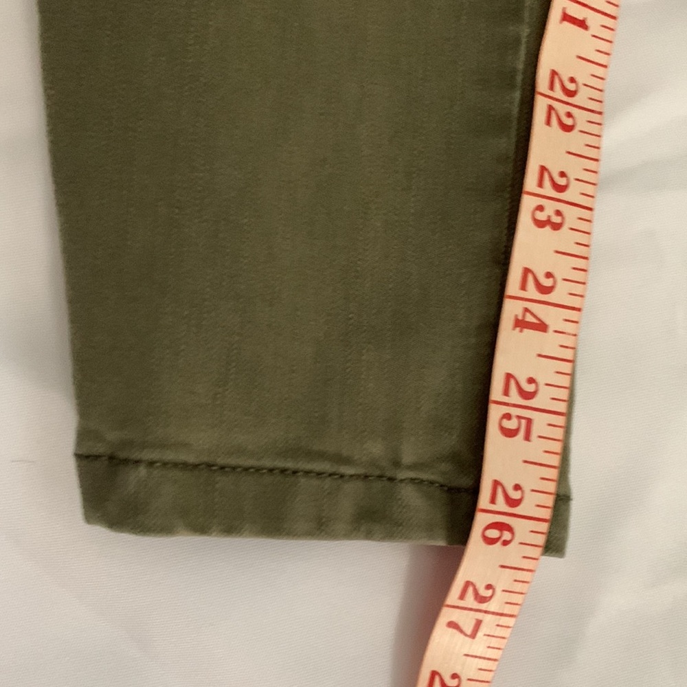 Soft Surroundings LP Metro Green Pull On Elastic Waist Snap Hem Denim Leggings - Picture 10 of 10